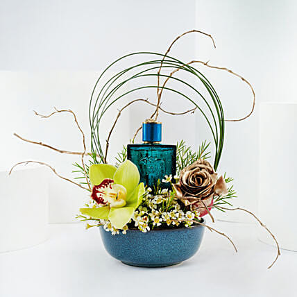 Versace Eros Perfume & Floral Arrangement: Father's Day Gifts