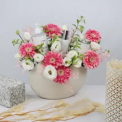 Flowers and Rejuvination Combo: women's day flowers