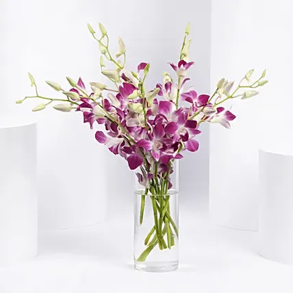 Pink Orchids in a Vase: Thank You flowers