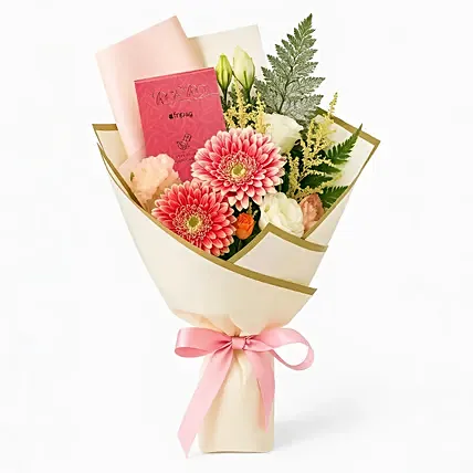 Chocolate and Gerbera Bouquet: Thank You flowers