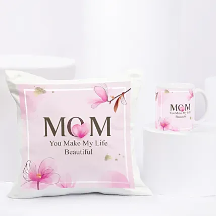 Mom is Life Cushion & Mug Set: 