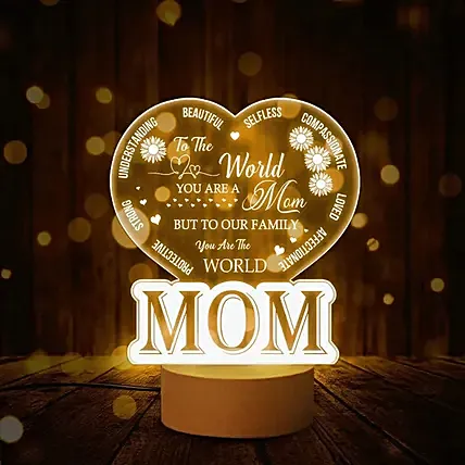 Love Wishes Lamp for Mothers Day: Personalised Mothers Day Gifts