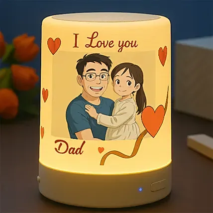 Personalise Your Ghibli I Love You Dad LED Speaker: Father's Day Personalised Gifts