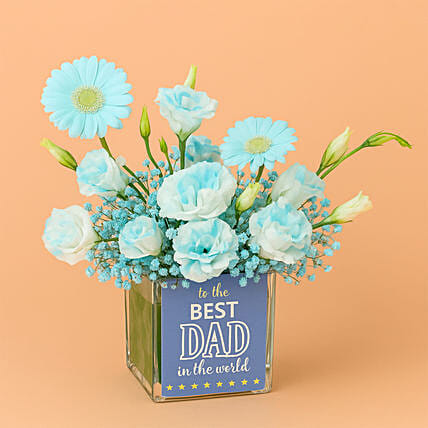 To The Best Dad Flowers Vase: Father's Day Gifts