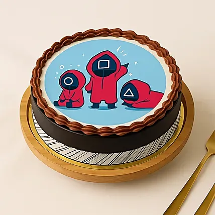Squid Squad Celebration Cake: Designer Cakes