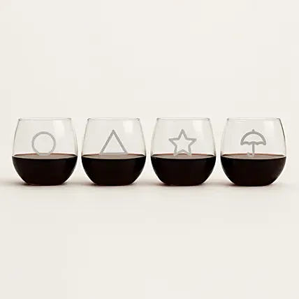 Dalgona Set of Engraved Glasses: Engraved Glasses