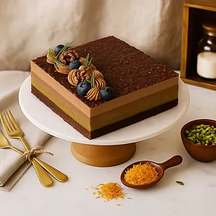 Dubai Chocolate Hazelnut Cake: Gifts For Sister