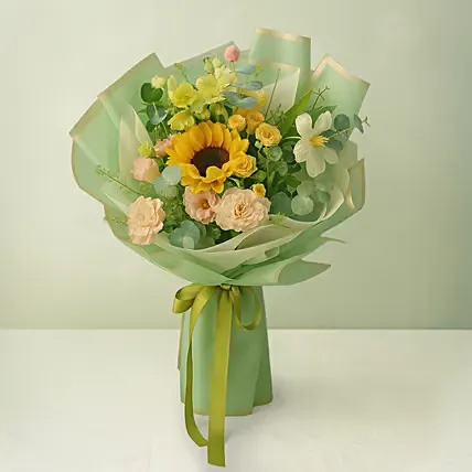 Sunbeam - Floral Fushion Bouquet: Gift Delivery Singapore
