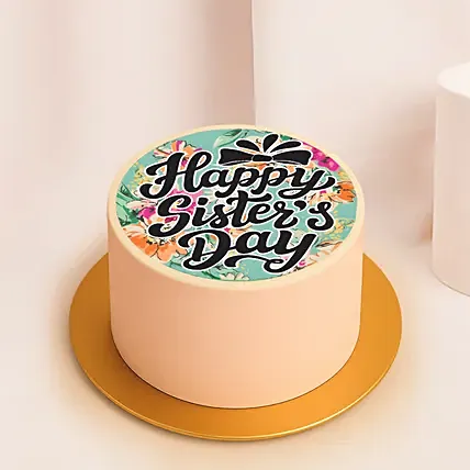Happy Sisters Day Mini Cake: Gifts For Sister