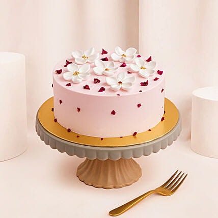 Rose Lychee Cake: Teachers Day Cakes