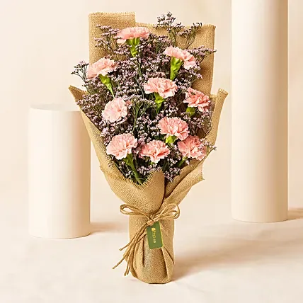 Lovely Pink Carnations Bouquet: Carnations Arrangements 