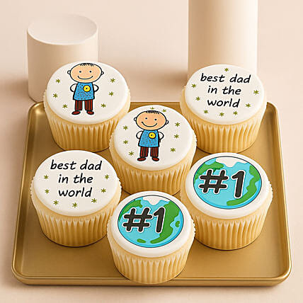 Officially The Best Dad Cup Cakes: Father's Day Cake