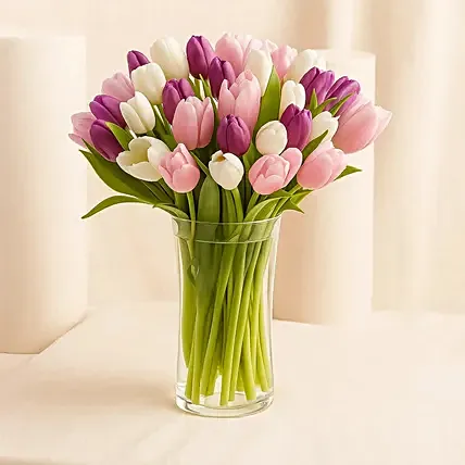 Painted Skies Tulip Bouquet: Just Because Gifts