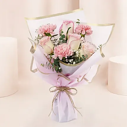 Beauty of Pink Flowers Bouquet: International Women's Day Flowers