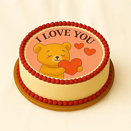 520 Day I LOVE YOU Cake: Red Velvet Cakes 