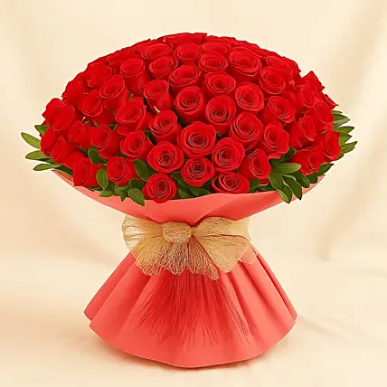 99 Red Rose Bouquet: 99 Roses Bouquet