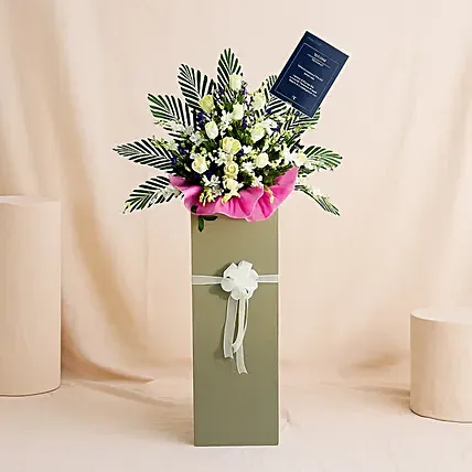 Forever Condolence Mixed Flowers: 