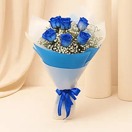 Bouquet Of Blue Roses: 