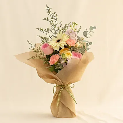 Pleasing Mixed Flowers Bouquet: Teacher's Day Flowers