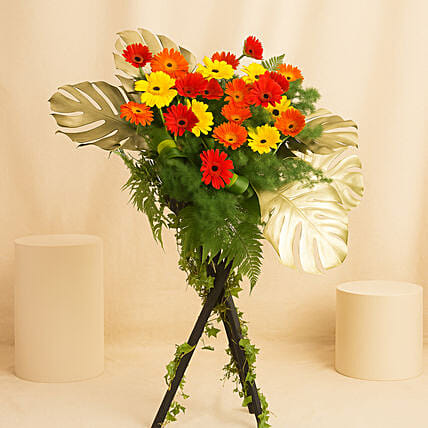 Auspicious Congratulatory Flower Stand: Congratulations Gifts Singapore