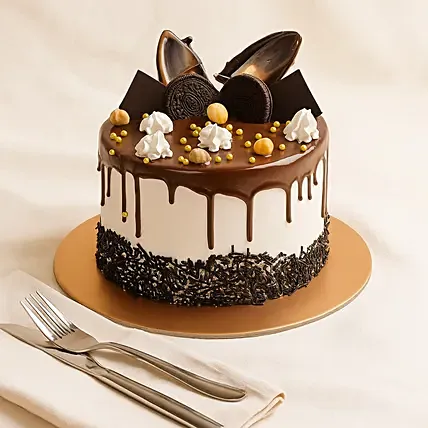 Dripping Chocolate Cake 6 Inches: Food Gifts
