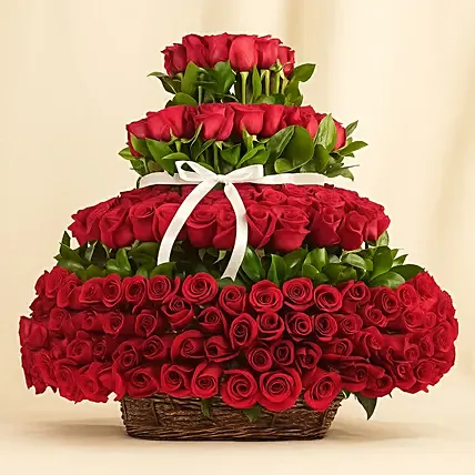 Basket of 400 Roses Glory: 