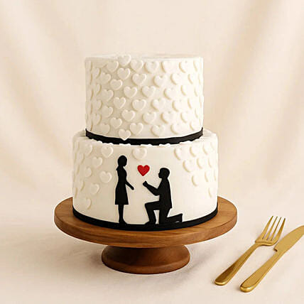 Enagagement or Wedding Celebration Cake: Engagement Cakes