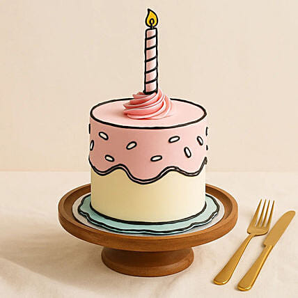 2D Comic Cake: Designer Cakes