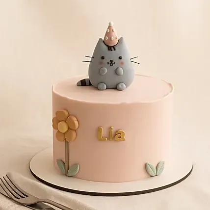 Cat Theme Chocolate Fudge Cake: Anniversary Cakes