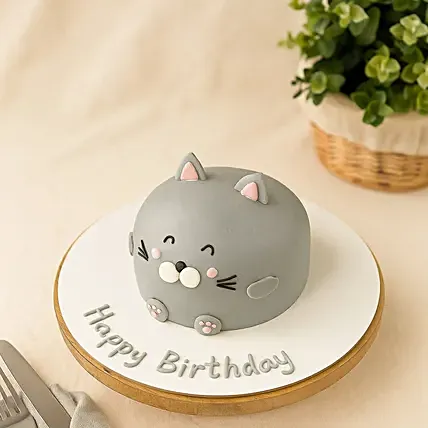 Cat Theme Designer Cake: Birthday Cake For Kids