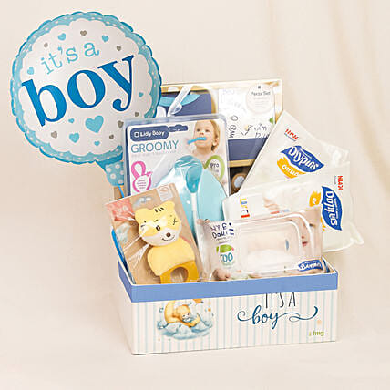It's a Baby Boy Gift Hamper: Newborn Hampers