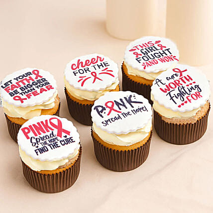 Breast Cancer Awareness Cupcakes: Vanilla Cakes