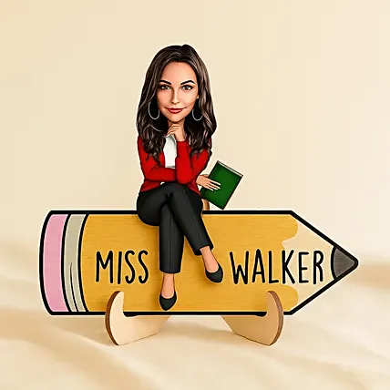 Best Teacher Caricature Female: Personalised Caricatures