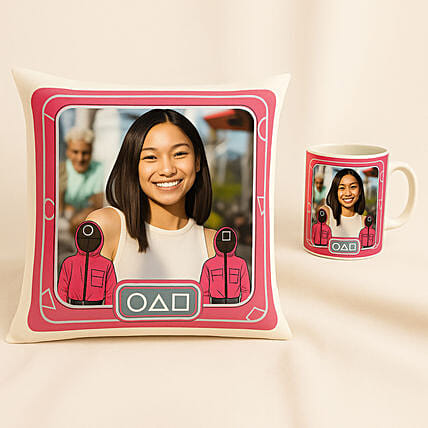 Game Ready Personalised Cushion and Mug: Mugs 