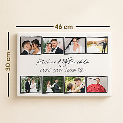 Couple Photo Canvas Frame: Womens Day Personalised Gifts