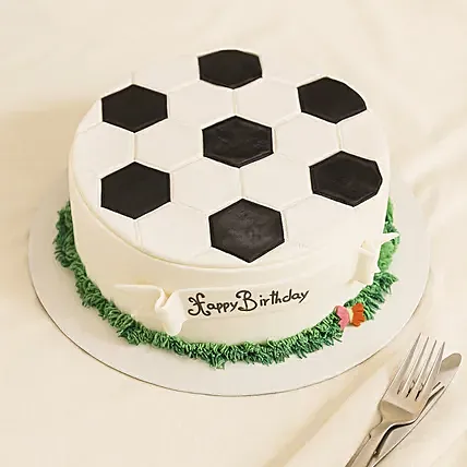 Delicious Football Cake: Eggless Cakes