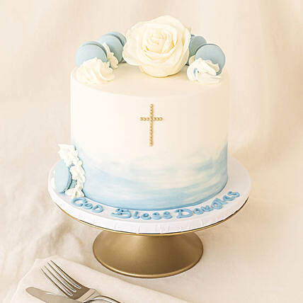 Floral Christening Cake: Christening Cakes in Singapore