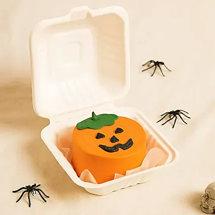 Spooky Pumpkin Bento Cake: Halloween Cakes