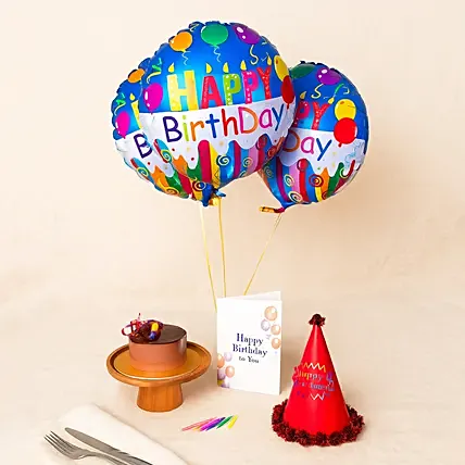 Birthday Wishes Gift Arrangement: Bento Cakes