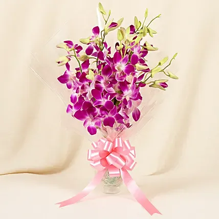 Six Royal Orchids Bunch: Orchid Bouquets