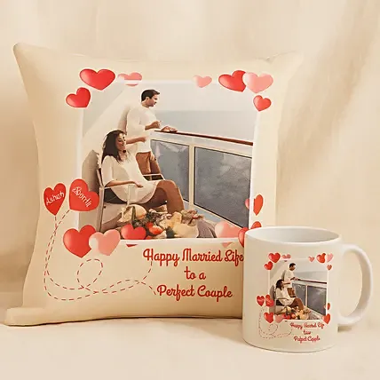 Perfect Love Personalized Combo: Customized Gifts for Wedding
