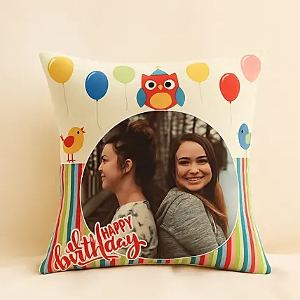 Personalised Colourful Birthday Cushion: Cushions 