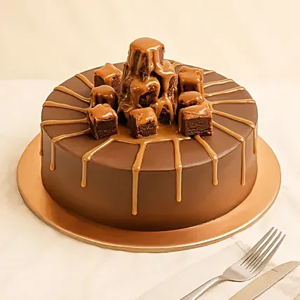 Special Brownie Caramel Cake: Farewell Cakes