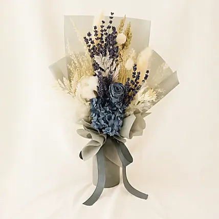 Premium Mixed Preserved Flowers Bouquet: Artificial Flower Arrangements