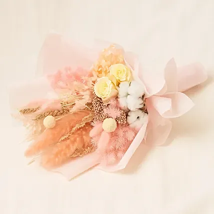 Graceful Mixed Preserved Flowers Bouquet: Dried Flower Bouquets Singapore
