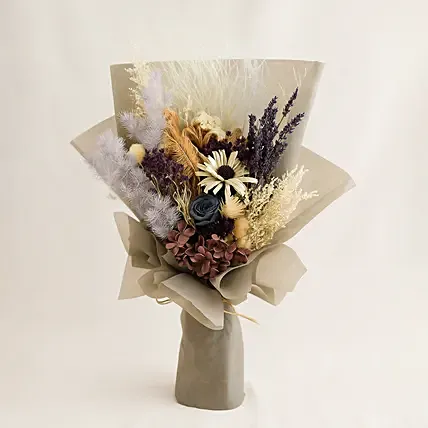 Lovely Mixed Preserved Flowers Bouquet: Daisy Flowers