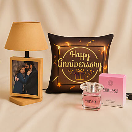 Personalised LED Lamp with Cushion and Perfume: Cushions 