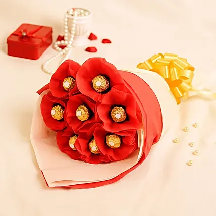 Ferrero Rocher Bouquet 8 Pcs: Chocolate Bouquets