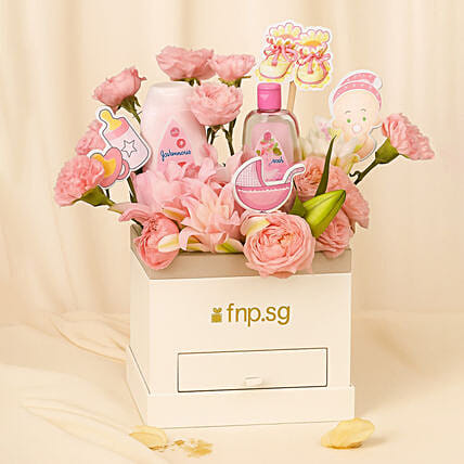 Its a Baby Girl Flowers Box: For New Born