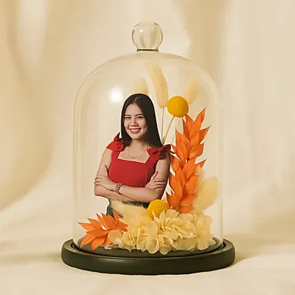 Personalised Preserved Flower Dome: Forever Roses
